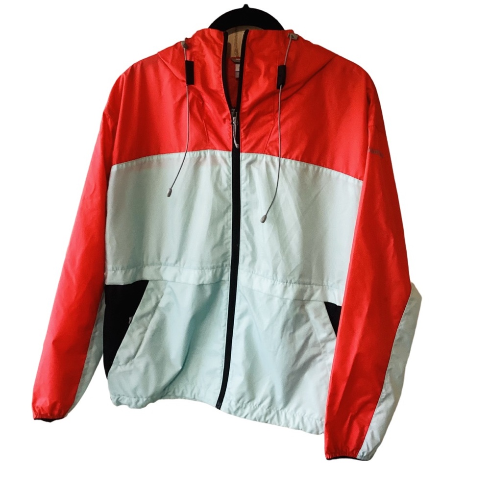 Women’s Columbia Alpine Chill Windbreaker Full Zip Jacket with Hood Size Small